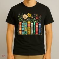 Fantasy Drama Tragedy Book Floral Subtle Anti Trump T-Shirt thumb 3