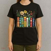 Fantasy Drama Tragedy Book Floral Subtle Anti Trump T-Shirt thumb 4