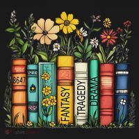 Fantasy Drama Tragedy Book Floral Subtle Anti Trump Women's Hoodie thumb 2