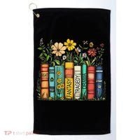 Fantasy Drama Tragedy Book Floral Subtle Anti Trump Golf Towel thumb 0