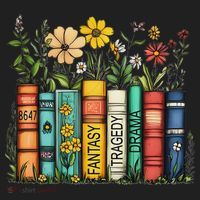 Fantasy Drama Tragedy Book Floral Subtle Anti Trump Golf Towel thumb 3