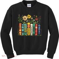 Fantasy Drama Tragedy Book Floral Subtle Anti Trump Kids Sweatshirt thumb 0