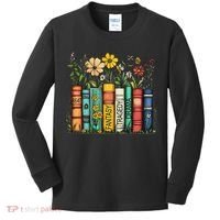 Fantasy Drama Tragedy Book Floral Subtle Anti Trump Kids Long Sleeve Shirt thumb 0