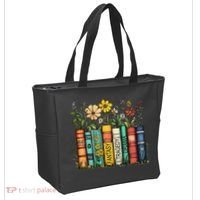 Fantasy Drama Tragedy Book Floral Subtle Anti Trump Tote Bag thumb 2
