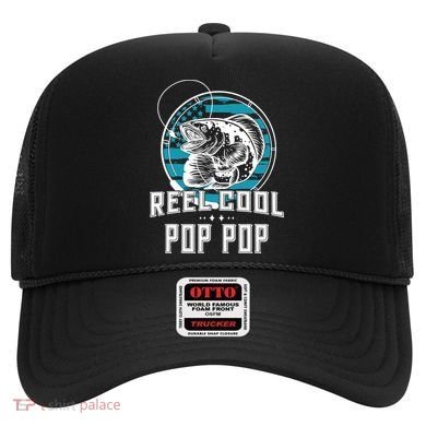 Fathers Day Tee Reel Cool Pop Pop Fishing Hat
