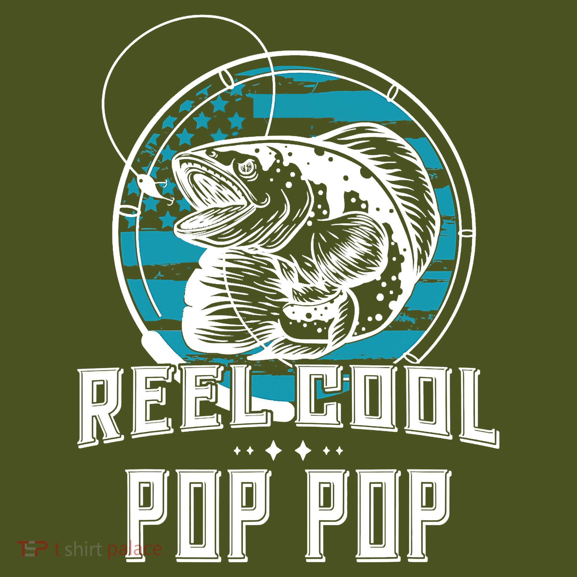 Fathers Day Tee Reel Cool Pop Pop Fishing Kids Hoodie