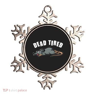 Funny Dead Tired Dead Rat Mouse Ornament