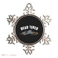 Funny Dead Tired Dead Rat Mouse Ornament thumb 0