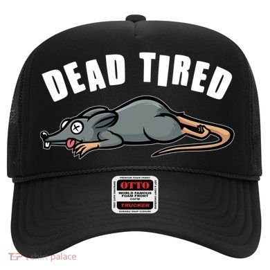 Funny Dead Tired Dead Rat Mouse Hat