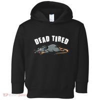 Funny Dead Tired Dead Rat Mouse Toddler Hoodie thumb 0