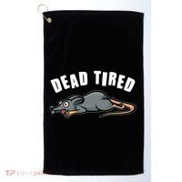 Funny Dead Tired Dead Rat Mouse Golf Towel thumb 0