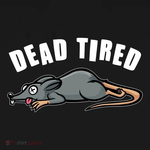 Funny Dead Tired Dead Rat Mouse Kids Sweatshirt