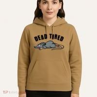 Funny Dead Tired Dead Rat Mouse Hoodie thumb 5