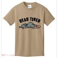 Funny Dead Tired Dead Rat Mouse Kids T-Shirt thumb 0