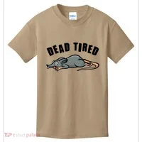 Funny Dead Tired Dead Rat Mouse Kids T-Shirt thumb 0