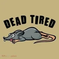 Funny Dead Tired Dead Rat Mouse Kids T-Shirt thumb 2