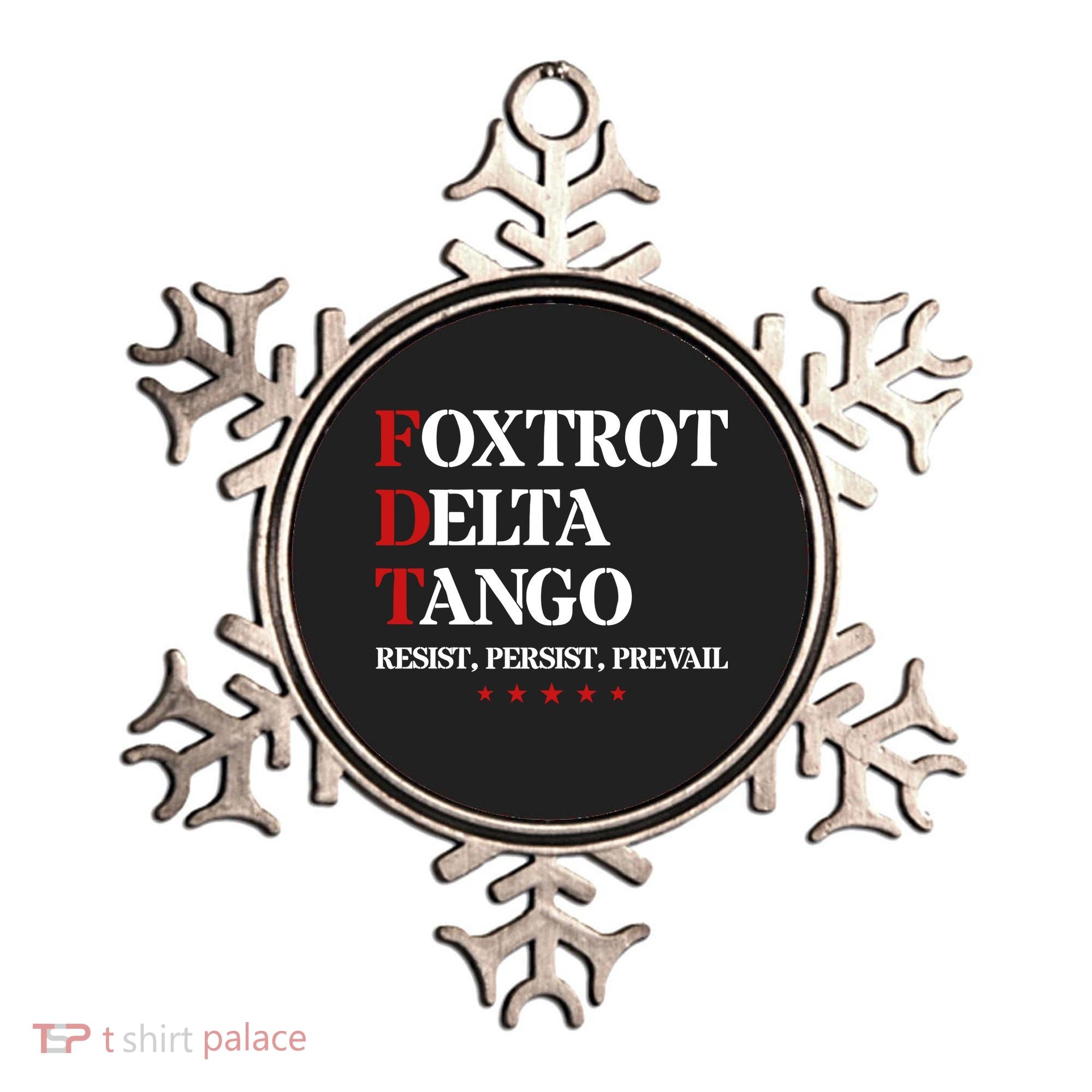 Foxtrot Delta Tango  Antitrump Ornament