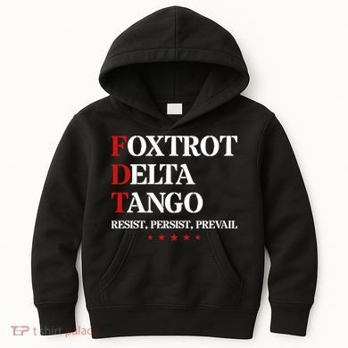 Foxtrot Delta Tango  Antitrump Kids Hoodie