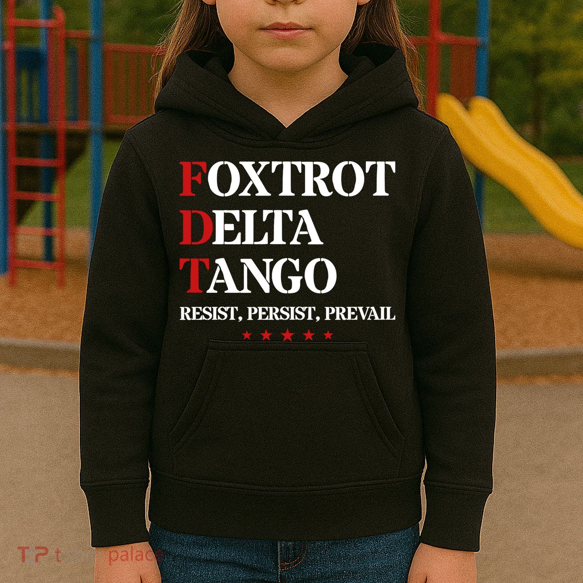 Foxtrot Delta Tango  Antitrump Kids Hoodie