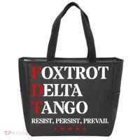 Foxtrot Delta Tango  Antitrump Tote Bag thumb 0