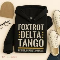 Foxtrots Deltas Tangos Resist Camo Camouflage Parks Hunting Hoodie thumb 4