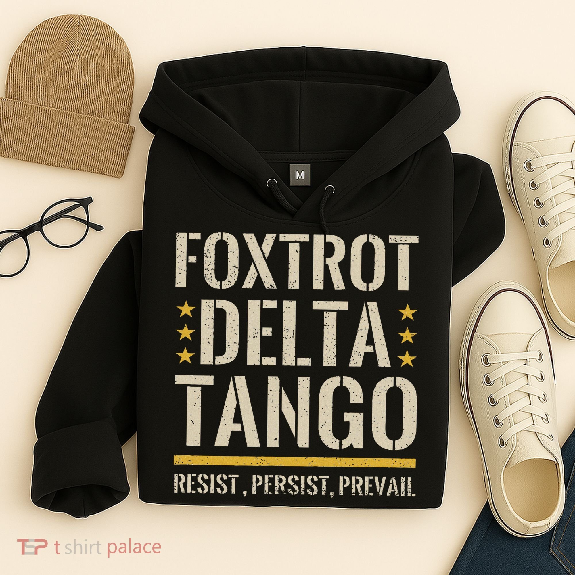 Foxtrots Deltas Tangos Resist Camo Camouflage Parks Hunting Hoodie
