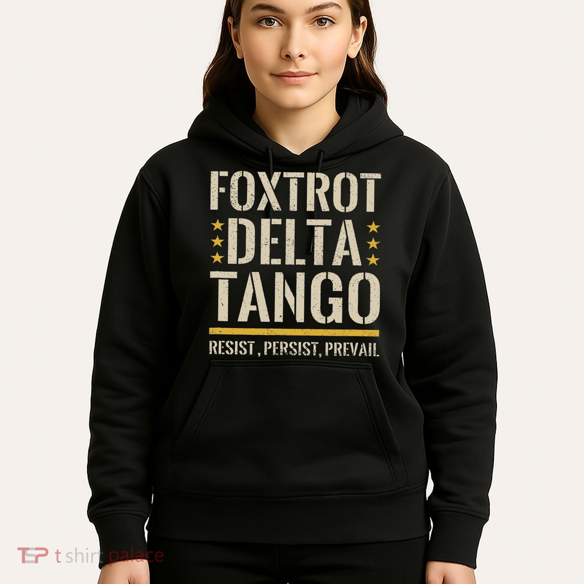 Foxtrots Deltas Tangos Resist Camo Camouflage Parks Hunting Hoodie