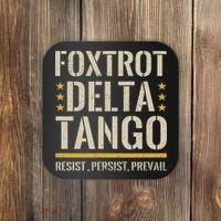 Foxtrots Deltas Tangos Resist Camo Camouflage Parks Hunting Coaster thumb 0