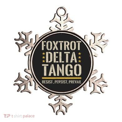 Foxtrots Deltas Tangos Resist Camo Camouflage Parks Hunting Ornament