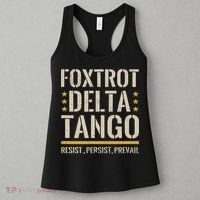 Foxtrots Deltas Tangos Resist Camo Camouflage Parks Hunting Women's Tank Top thumb 3