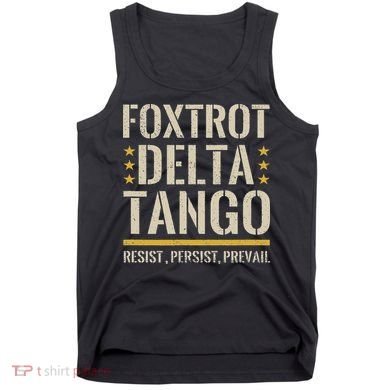 Foxtrots Deltas Tangos Resist Camo Camouflage Parks Hunting Tank Top
