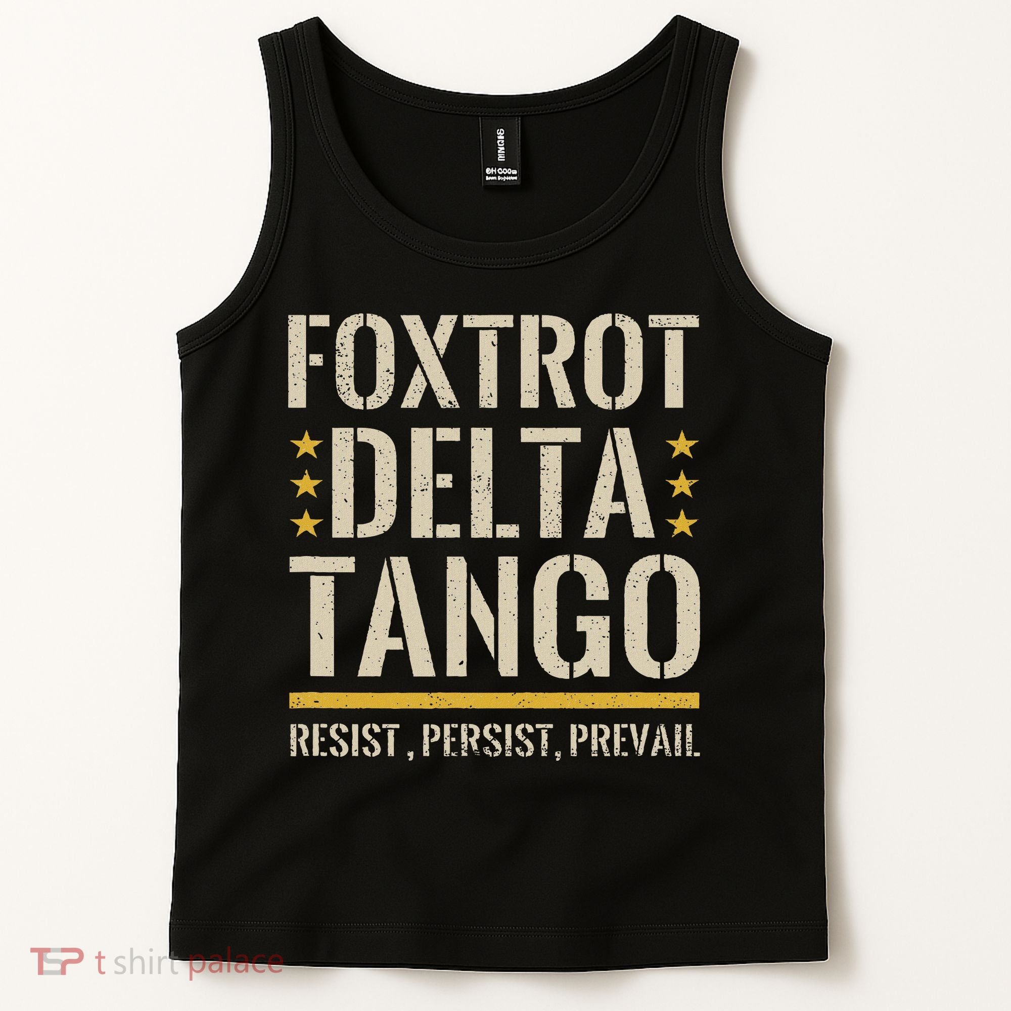 Foxtrots Deltas Tangos Resist Camo Camouflage Parks Hunting Tank Top