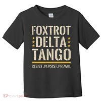 Foxtrots Deltas Tangos Resist Camo Camouflage Parks Hunting Toddler T-Shirt thumb 0
