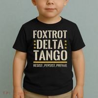 Foxtrots Deltas Tangos Resist Camo Camouflage Parks Hunting Toddler T-Shirt thumb 2