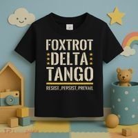 Foxtrots Deltas Tangos Resist Camo Camouflage Parks Hunting Toddler T-Shirt thumb 3