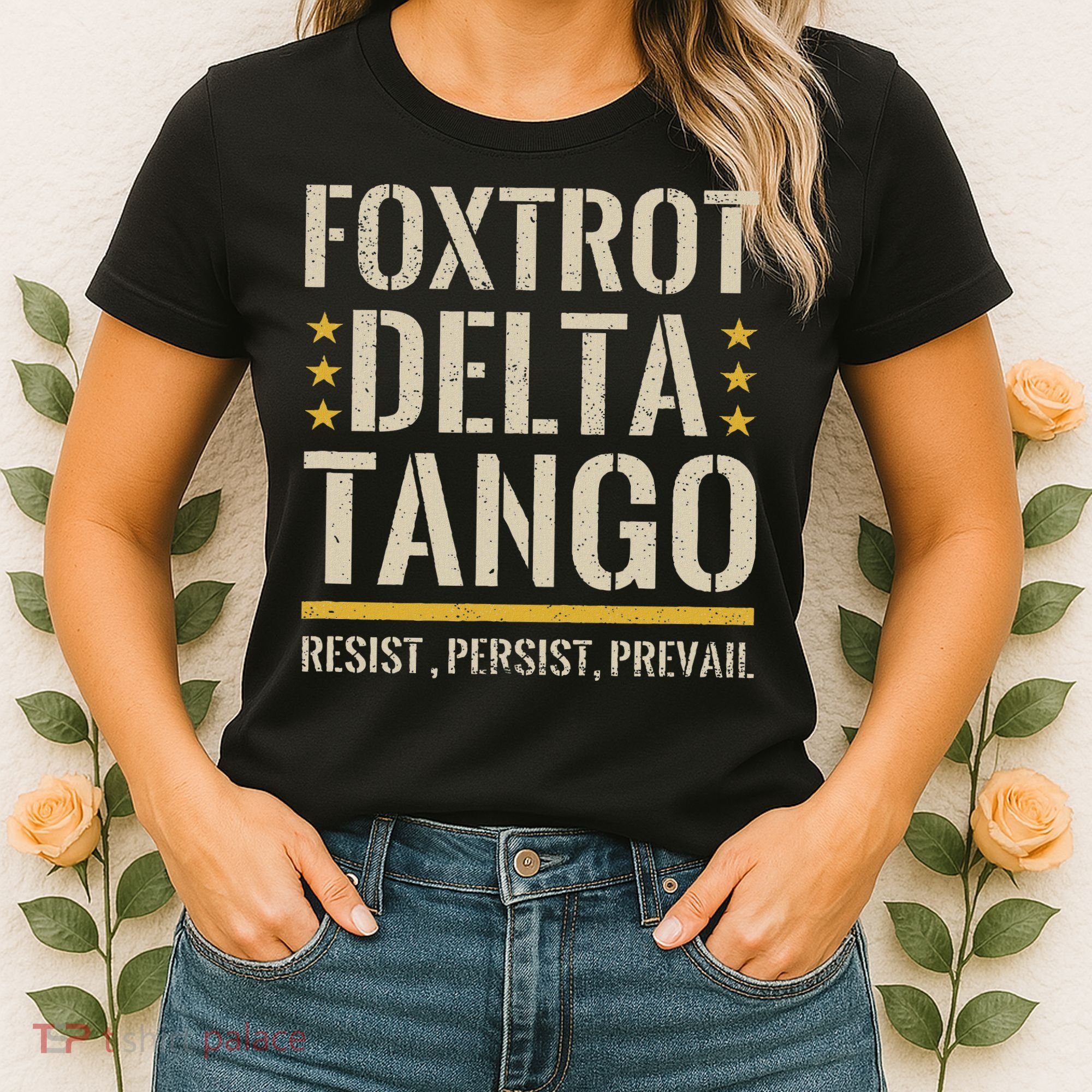 Foxtrots Deltas Tangos Resist Camo Camouflage Parks Hunting Women's T-Shirt