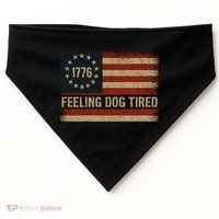 Feeling Dog Tired Fdt Anti Trump USA-Made Doggie Bandana thumb 0