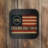 Feeling Dog Tired Fdt Anti Trump Coaster thumb 0