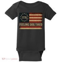 Feeling Dog Tired Fdt Anti Trump Baby Bodysuit thumb 0