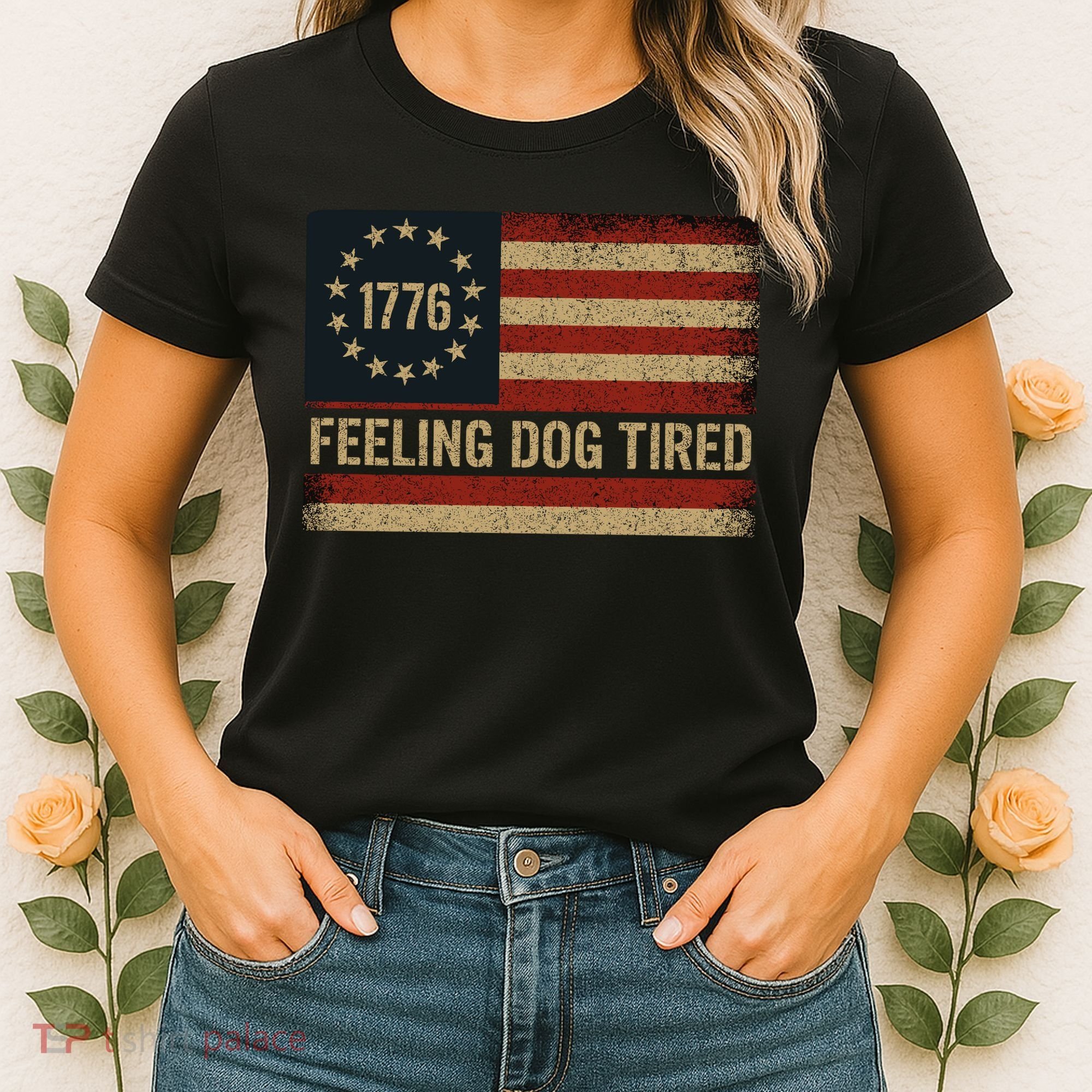 Feeling Dog Tired Fdt Anti Trump Women's T-Shirt