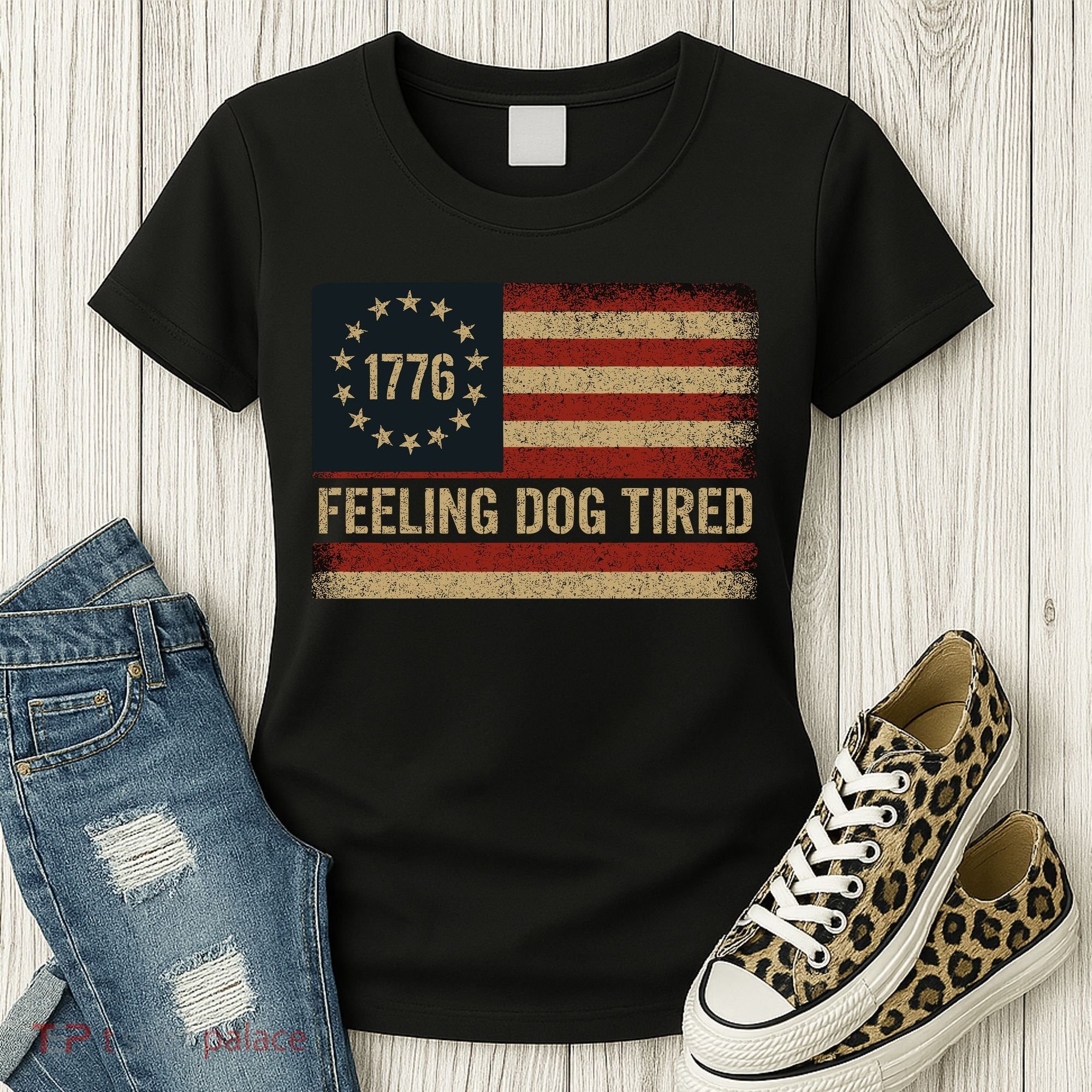 Feeling Dog Tired Fdt Anti Trump Women's T-Shirt