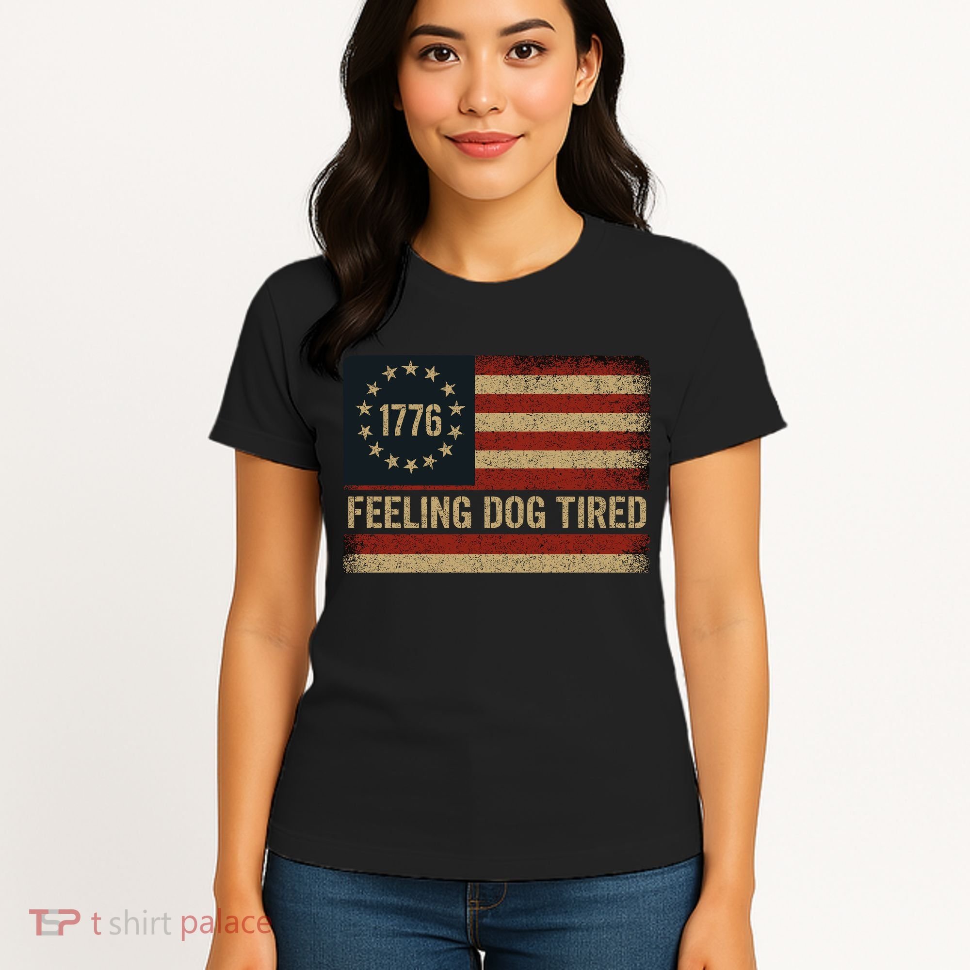 Feeling Dog Tired Fdt Anti Trump Women's T-Shirt