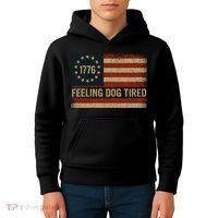 Feeling Dog Tired Fdt Anti Trump Kids Hoodie thumb 4