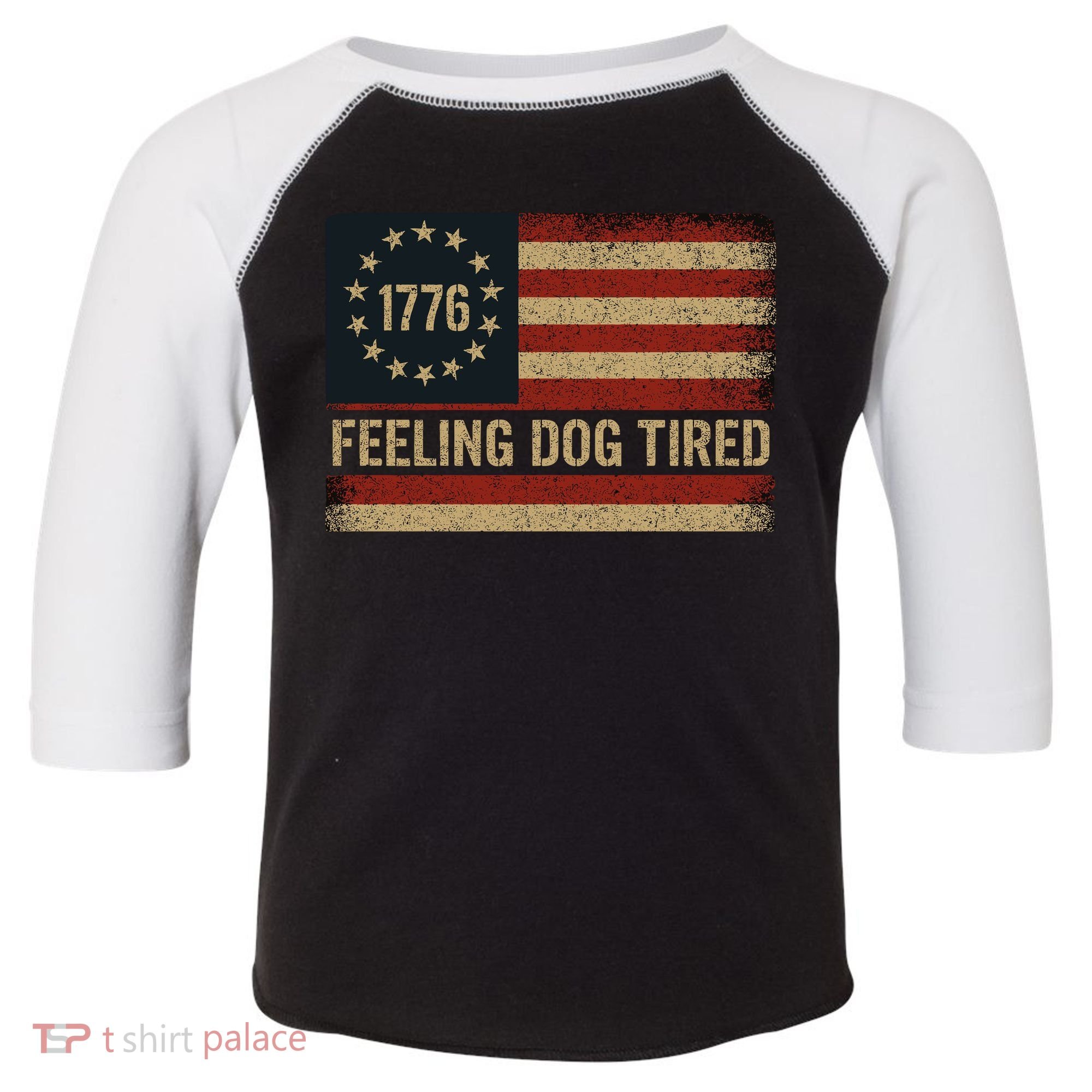 Feeling Dog Tired Fdt Anti Trump Toddler Fine Jersey T-Shirt