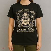 Foxtrot Delta Tango Social Club Only You Can Prevent Fascism  T-Shirt thumb 4