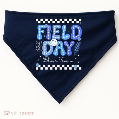 Field Day Trip Blue Team Color Game Competition USA-Made Doggie Bandana