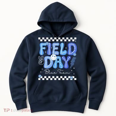Field Day Trip Blue Team Color Game Competition Hoodie