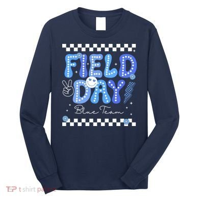 Field Day Trip Blue Team Color Game Competition Long Sleeve Shirt