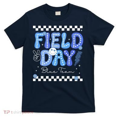 Field Day Trip Blue Team Color Game Competition T-Shirt