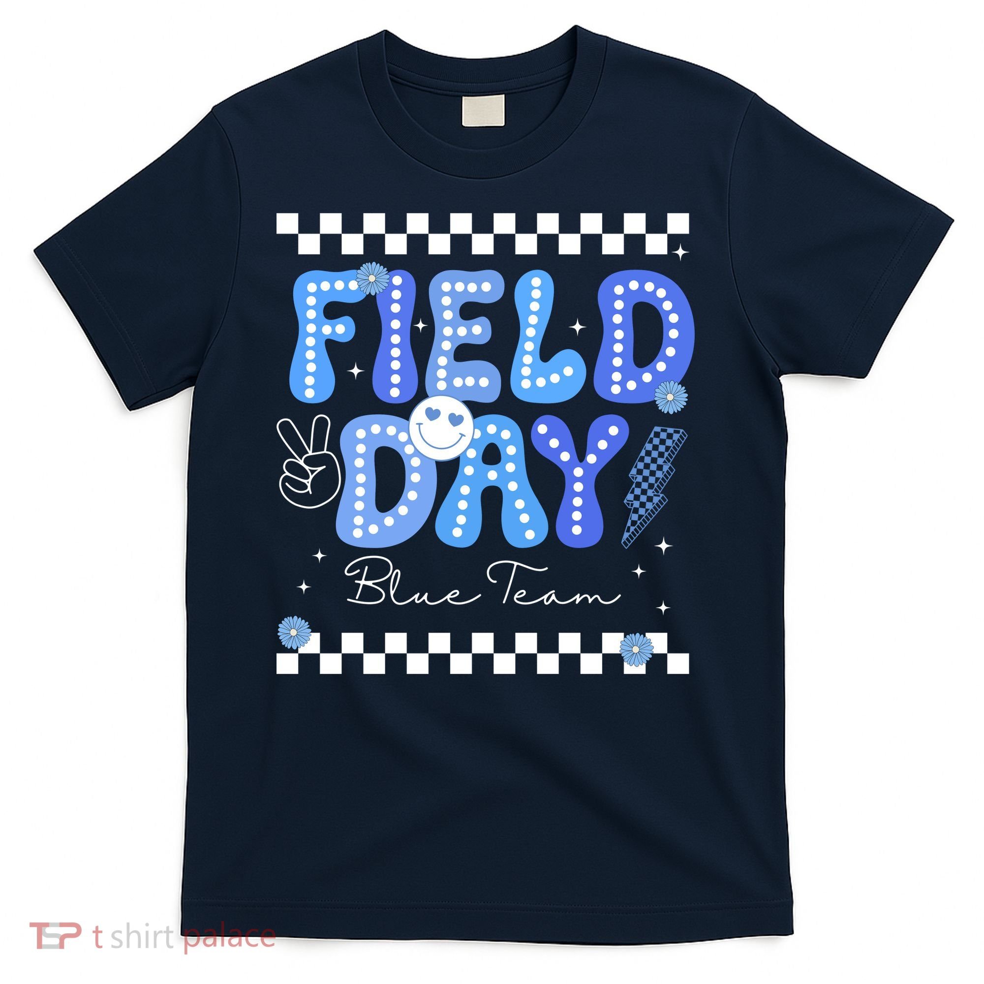 Field Day Trip Blue Team Color Game Competition T-Shirt